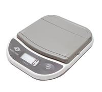 Wedo Báscula digital para correo 0502000 – 1–2000 g, bandeja abatible, blanco y gris