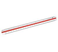 Wedo 05255001 - Arquitecto 1, regla prismática, 30 cm, color blanco
