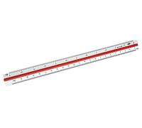 Wedo 05255001 - Arquitecto 1, regla prismática, 30 cm, color blanco