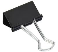 Wedo 06421432 - Pack de 12 broches aprietapapel, 32 mm, color negro