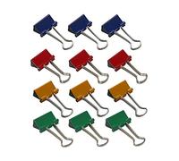 Wedo 0642151999 - Pack de 12 broches aprietapapel, 19 mm