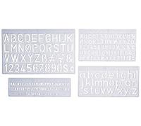 Wedo 07012 - Regla de letras (5, 10 y dos de 20 mm, 4 unidades)