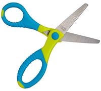 Wedo 0771514 Gripy Tijeras para Manualidades, 13.Cm, Puntas Redondeadas, Acero Inoxidable, Turquesa