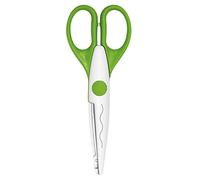 Wedo 0771901 Tijeras de Corte Creativo de 16 Cm con Corte Ondulado, Longitud 160 Mm, Verde
