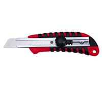 Wedo 0785018 Cortador Profesional Estándar, 18 Mm, Guía de Hoja Metálica, Rojo/Negro