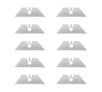 Wedo 07882 - Caja de 10 cuchillas de repuesto trapezoidales para cúter, tamaño universal