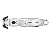 Wedo 078865 Cuchilla de Seguridad para Láminas, Diseño Ergonómico, Certificación Tüv/Gs, Plateado.