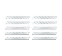 Wedo 0789 Cuchillas Recambio para Cortador, Paquete de 10, Plata