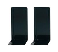 Wedo 1021201 - Sujetalibros de metal, alto, 2 unidades, 14 x 12 x 24 cm, color negro