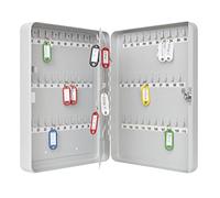 Wedo 10260837X Armario para Llaves, Acero, Gris Luminoso, 28 x 8 x 37 cm