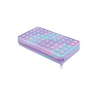 Wedo 24232572 Pop-It Pastello, Agradable Tacto, Silicona, Arcoiris, Estuche de Lápices, Morado