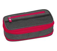 Wedo 24244009 Estuche Neon Stretch, Ampliable, Portabolígrafos, Incluye Horario, Negro/Rosa