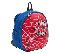 Wedo 2433302 Mochila Infantil Spider, Correas Acolchadas, Fácil de Limpiar, Azul