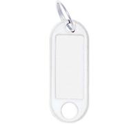 Wedo 262101800 - Llaveros, 10 unidades, color blanco blanco con anillo