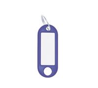 WEDO 262811803 - Llavero para etiquetado, color azul, 100 unidades, con anillo