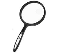Wedo 2717508 Plastic Round Magnifier 63.5mm Black Round magnifying glass