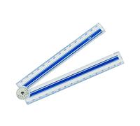 Wedo 521530 Regla, 15-30 Cm, Incluye Escala de Ángulo, Transparente