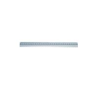 Wedo 525331 Regla de Aluminio de 30 Cm, Antideslizante, Azul