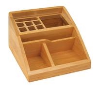 Wedo 61507 Bambú de mayordomo, 3 compartimentos, bolígrafos, dimensiones 15.4 x