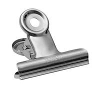 Wedo 6421350 Carta Pinza Metal, niquelado fuerte, gancho para colgar, de Muelle, 50 mm, 12 unidades), cromo