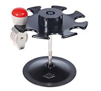 Wedo 64801 - Soporte redondo para 8 tampones, color negro