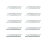 Wedo 78 18 - Paquete de ampolla de 10 cuchillas para cutter 18 mm