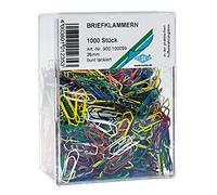 Wedo 900100099 - Pack de 1000 clips 26 mm, surtido