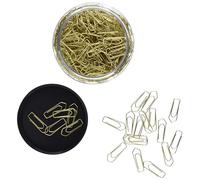 Wedo 90115040053 Clips Metal 26 mm, 400 unidades en práctica caja, latón