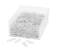 Wedo 901244600 - Pack de 1000 clips 27 mm, blanco