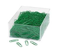 Wedo 901244604 - Pack de 1000 unidades con clip de 27 mm, verde