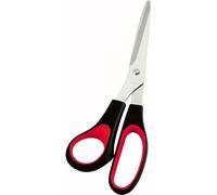 Wedo 97681 Tijeras Universales de Izquierda Usuarios Diestros, 21 Cm, Negro/Rojo