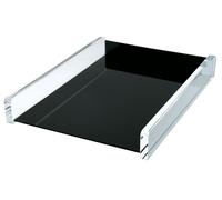 Wedo Acryl Exklusiv - Bandeja para cartas acrílica A4 Negro, Transparente Bandej