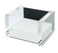 Wedo Acryl Exklusiv - Porta tacos de notas, transparente/negro