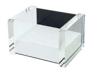 Wedo Acryl Exklusiv - Porta tacos de notas, transparente/negro