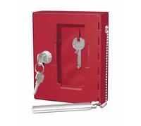 Wedo - Caja de pared para llaves de emergencia (puerta con cristal, varilla de a