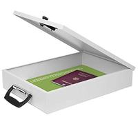 WEDO Caja para documentos A4, gris luminoso con cierre de código numérico