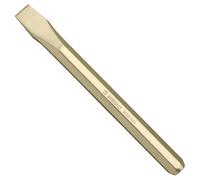 WEDO Cincel plano sin chispas, cincel frío de bronce de aluminio, hoja de 24 mm, cincel de piso de eje hexagonal, longitud 250 mm, estándar DIN, certificado BAM y FM