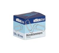 WEDO Clips para papel (26 mm, 100 unidades, galvanizado)