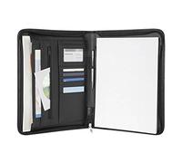 Wedo ELEGANCE - Carpeta para seminarios A4, incluyendo bloc / compartimento exterior, color negro