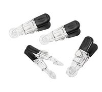 Wedo Glossy - Juego de pins, 4 unidades, color transparente/negro