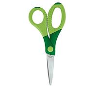 Wedo Gripy - Tijeras de acero inoxidable, 5 pulgadas, 13 cm, color verde