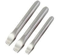 WEDO Juego de cinceles fríos de 3 piezas, juego de cinceles planos de acero inoxidable, hoja de 18, 18, 20 mm, juego de cinceles de madera, anticorrosión, alta resistencia, superficie pulida, a prueba