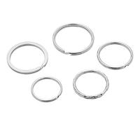 Wedo Keyrings 26230015 - Aros para llaves de metal, pack de 15 unidades