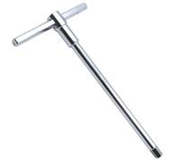 WEDO Llave Allen deslizante con mango en T, llave hexagonal para rápida acción de giro, ejes largos, estante de almacenamiento, automóvil, bicicleta, acero CR-V, tamaño: 14 mm, longitud: 280 mm