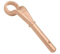 WEDO Llave de caja sin chispas para extensión, llave de anillo de seguridad sin chispas, cobre berilio, estándar DIN, certificado BAM y FM, 1.97 pulgadas, 50 mm de ancho