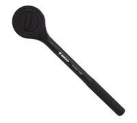 WEDO Llave de carraca de 1 pulgada, 550 mm, trinquete, trinquete reversible, mango ergonómico de tubo de acero, color negro