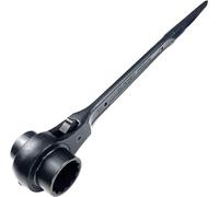 WEDO Llave de carraca para andamios de 24/27mm,llave de carraca para andamios,Longitud 355mm, llave de podger,carraca para andamios de acero cromado 40,Ratchet Andamio Carraca