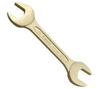 WEDO Llave de doble boca,Sin chispas,Métrica,19 * 22mm,Llave de extremo abierto doble,Longitud 185 mm,Bronce de berilio,Resistencia a la corrosión,Certificado BAM y FM