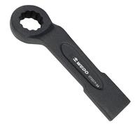 WEDO Llave de golpe poligonal 65mm,Llave de estrella, acodada,Largo 330mm,acero cromado 40,forjada de una sola vez, par fuerte, alta resistencia, resistencia al desgaste,DIN Criterios