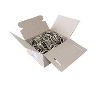 Wedo Llaveros 2623035 anillos de metal, 35mm, niquelado paquete de 100 plata